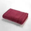 DRAP DE DOUCHE 70X130CM EPONGE UNIE TENDRESSE RUBIS