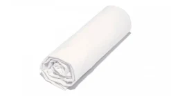 DRAP HOUSSE COTON BIO 90X200CM BLANC
