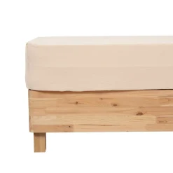 DRAP HOUSSE GAZE DE COTON LIN 140X190CM