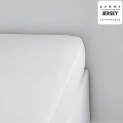 DRAP HOUSSE JERSEY 140X200CM CRAIE