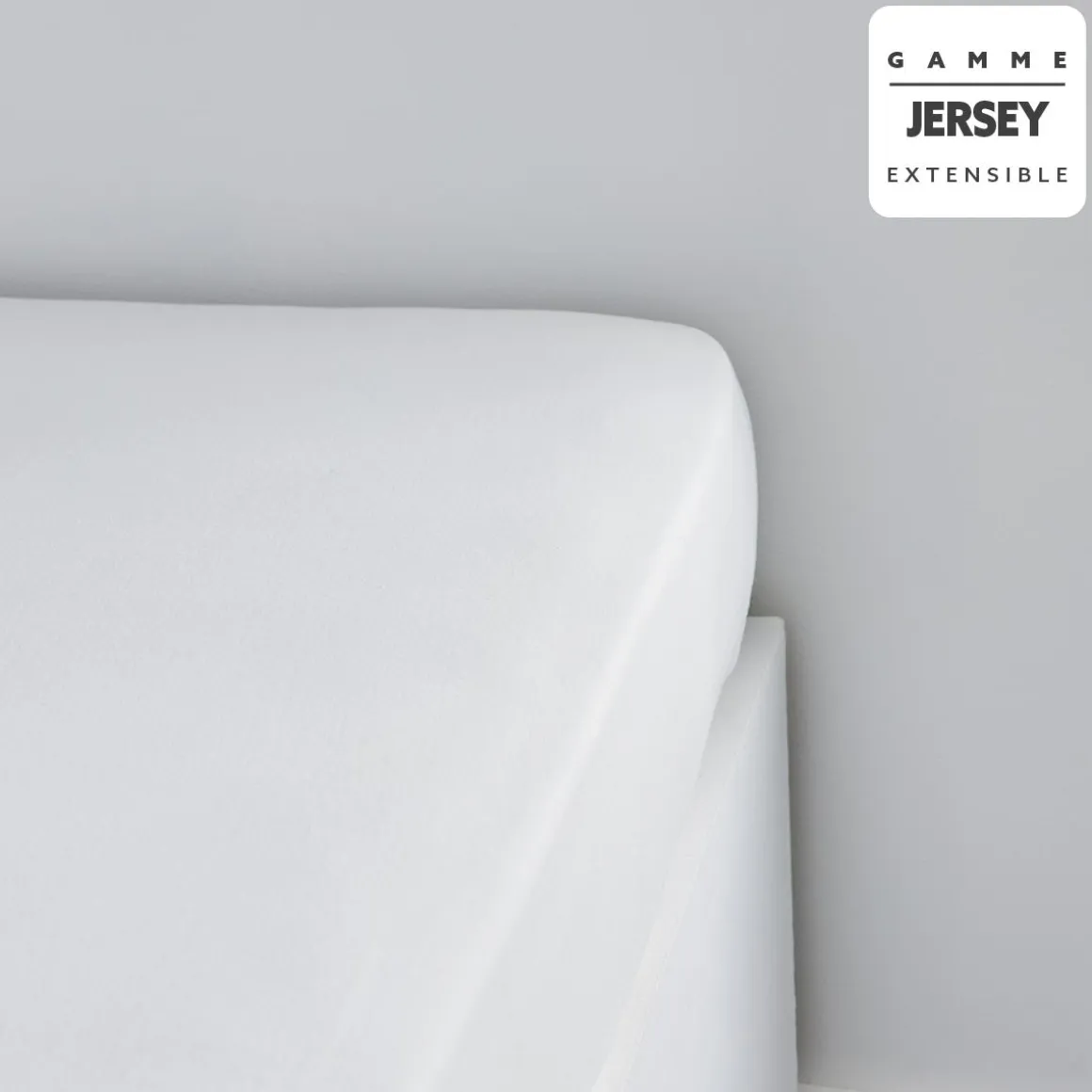 DRAP HOUSSE JERSEY 140X200CM CRAIE