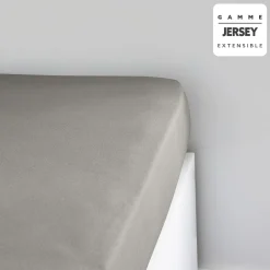 DRAP HOUSSE JERSEY 90X190CM DUNE