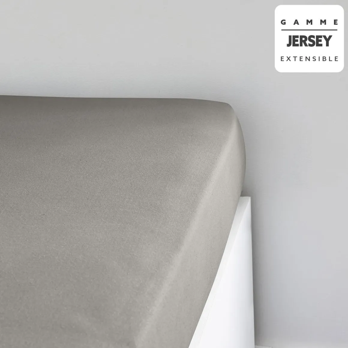 DRAP HOUSSE JERSEY 90X190CM DUNE