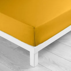 DRAP HOUSSE 2 PERSONNES 180X200CM UNI 57 FILS LINA CURRY
