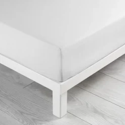 DRAP HOUSSE 1 PERSONNE 90X190CM LINA BLANCHE