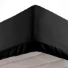 DRAP HOUSSE 90X190CM MICROFIBRE OSCAR NOIR