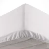 DRAP HOUSSE 90X190CM MICROFIBRE OSCAR BLANC