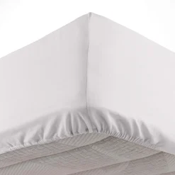 DRAP HOUSSE 140X190CM MICROFIBRE OSCAR BLANC