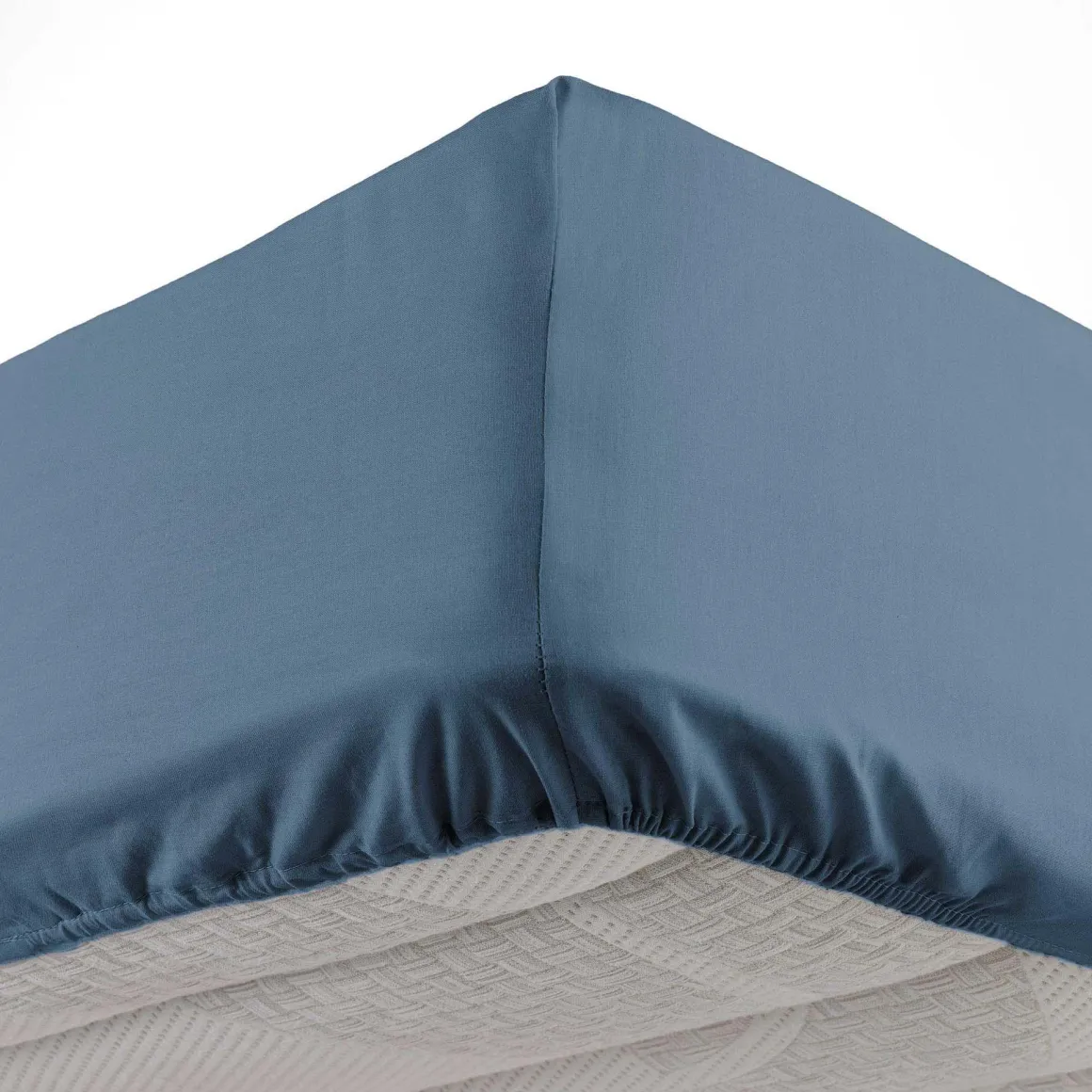 DRAP HOUSSE 140X190CM MICROFIBRE OSCAR BLEU NUIT