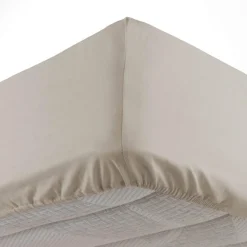 DRAP HOUSSE 90X190CM MICROFIBRE UNIE OSCAR NATUREL