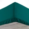 DRAP HOUSSE 90X190CM MICROFIBRE UNIE OSCAR EMERAUDE