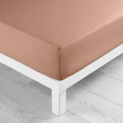 DRAP HOUSSE 160X200CM UNI 57 FILS LINA BLUSH