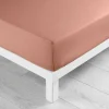 DRAP HOUSSE 180X200CM UNI 57 FILS LINA BLUSH