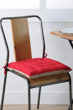 DUO GALETTE 16PTS 40X40 ROUGE LIN