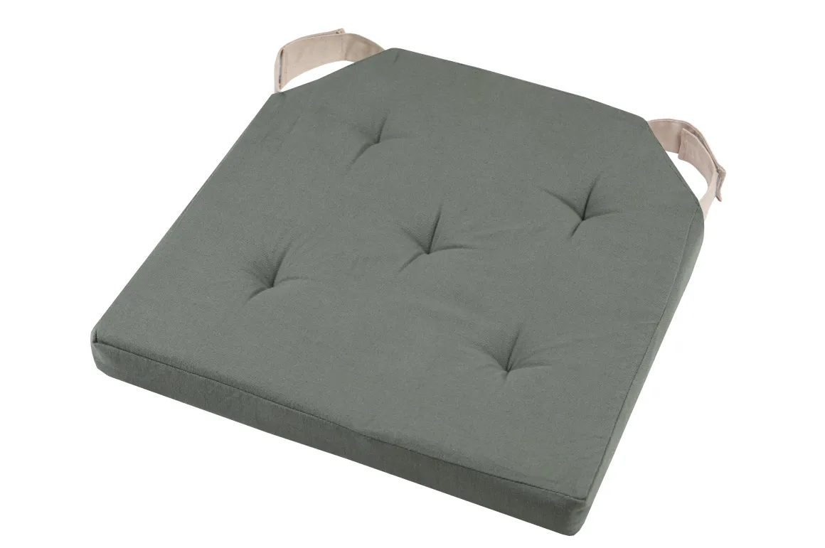 DUO GALETTE VERT LIN VELCRO 38X38X4CM