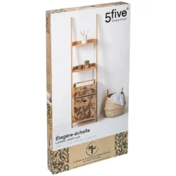 ECHELLE ETAGERE 4 NIVEAUX SICELA BAMBOU