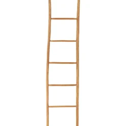 ECHELLE PORTE SERVIETTES TECK 5 BARREAUX NATUREL FONCE
