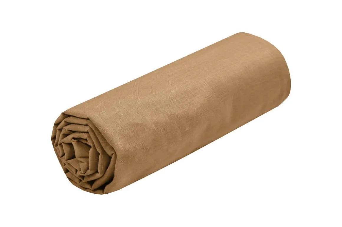 EDEN DRAP HOUSSE 120X200CM CURRY