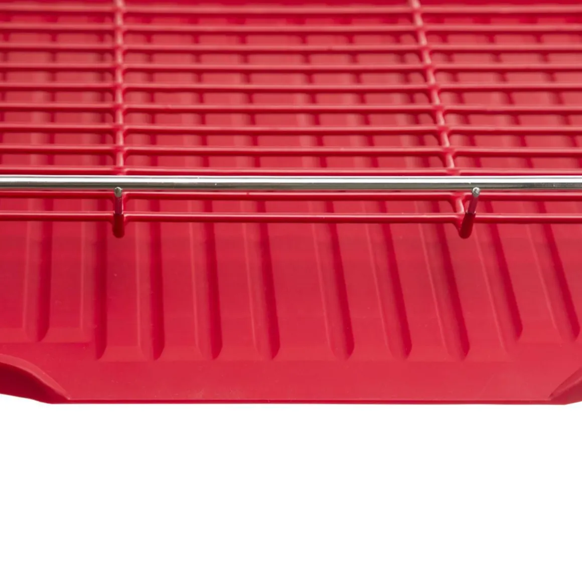 EGOUTTOIR METAL 2 NIVEAUX ROUGE