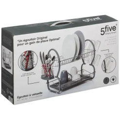 EGOUTTOIR 2 NIVEAUX CHROME