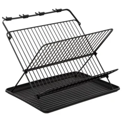 EGOUTTOIR PLIANT 2 NIVEAUX NOIR