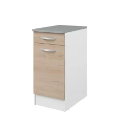 EKO MEUBLE BAS 40CM 1 PORTE ET 1 TIROIR