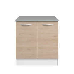 EKO MEUBLE BAS 80CM 2 PORTES