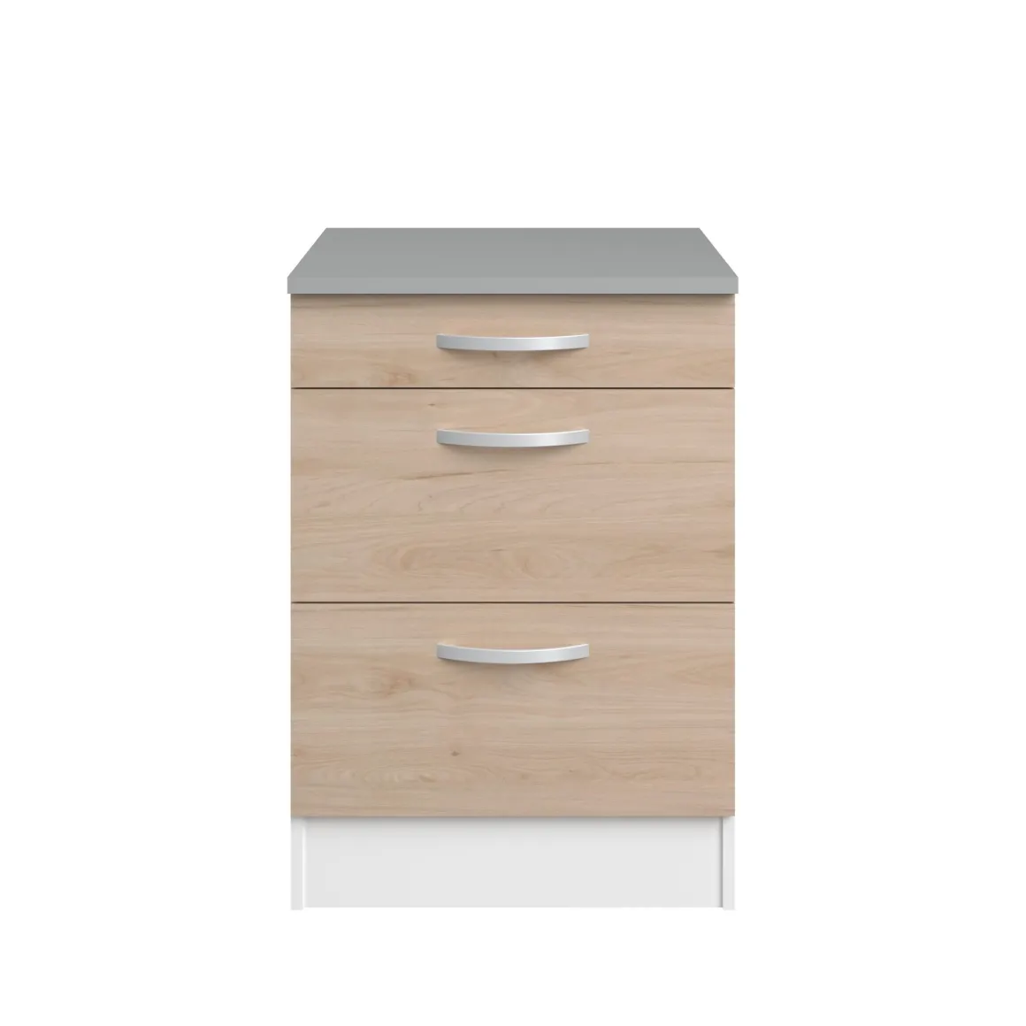 EKO MEUBLE BAS 60CM 3 TIROIRS