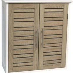 ELEMENT HAUT STRUCTURE MDF   2 PORTES ET ETAGERE INTERIEURE