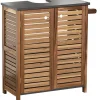 ELEMENT SOUS LAVABO ACACIA 2PORTES PORTE SERVIETTE INTEGRE