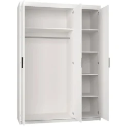 ELENA 3D ARMOIRE 3 PORTES OUVRANTES BLANC