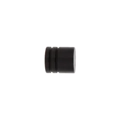 EMBOUT BOUCHON D.28CM NOIR MAT BOIS X2PIECES