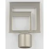 EMBOUT GEOMETRIQUE CARRE D20 X2 ARGENT MAT