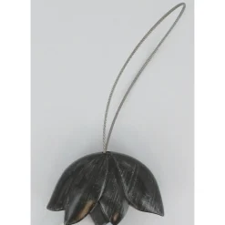 EMBRASSE RESINE AIMANTEE TULIPE PM NOIR ARGENT