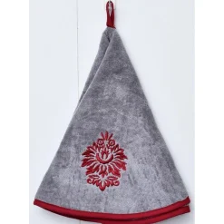 ESSUIE MAINS BRODE VILLA 60CM VELOURS EPONGE ROUGE GRIS