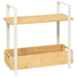 ETAGERE 2 BACS ORDERA BAMBOU BEIGE