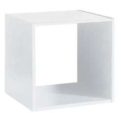 ETAGERE BOIS 1 CASE MIX BLANC