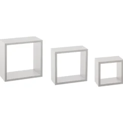 ETAGERE MURALE CUBE BLANC S 3 TAILLES
