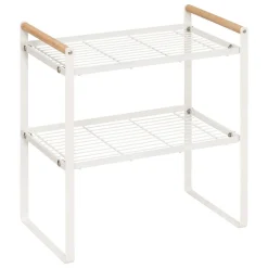 ETAGERE 2 NIVEAUX METAL 33X21X37.5CM