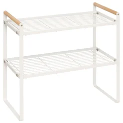ETAGERE 2 NIVEAUX METAL 42X21X37.5CM