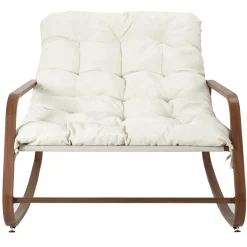FAUTEUIL A BASCULE MIAMI IMITATION BOIS 92X69X130