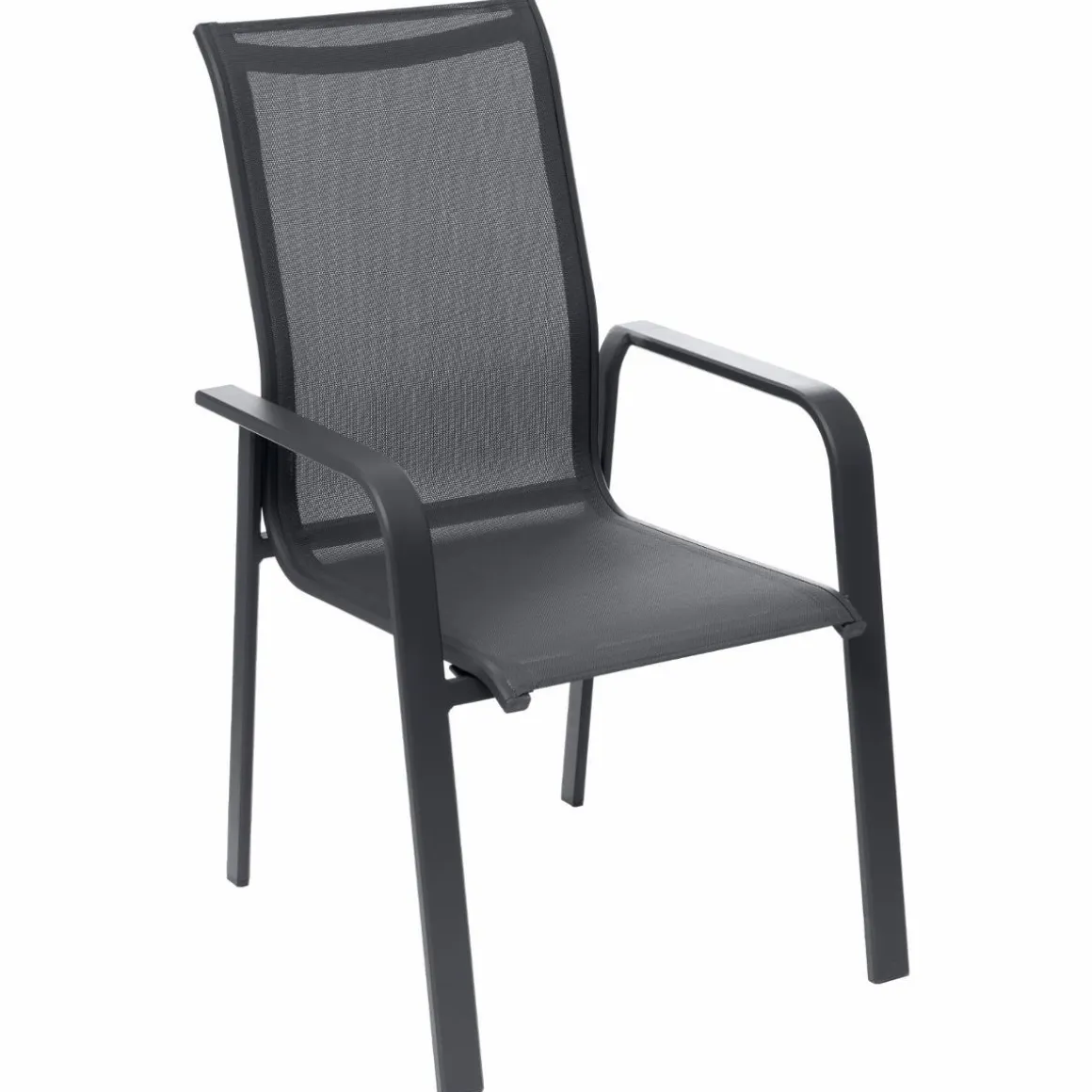FAUTEUIL ESSIO DOSSIER HAUT ANTHRACITE GRAPHITE