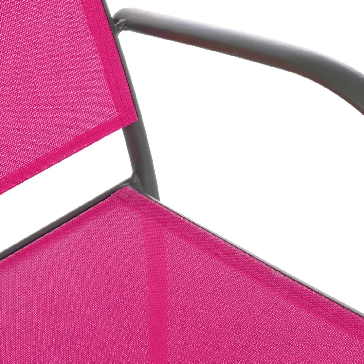 FAUTEUIL PIAZZA FRAMBOISE GRAPHITE