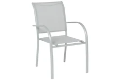 FAUTEUIL PIAZZA GALET SILVER MAT