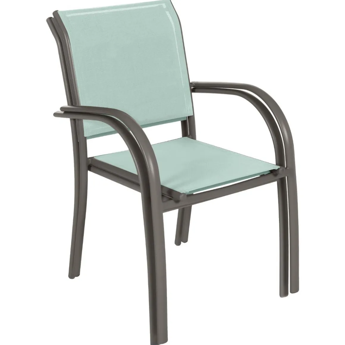 FAUTEUIL PIAZZA VERT CELADON GRAPHITE