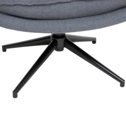 FAUTEUIL PIVOTANT HARPER GRIS
