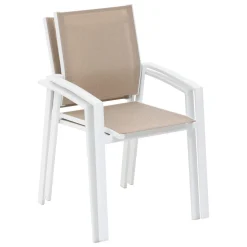 FAUTEUIL REPAS AXIOME LIN BLANC