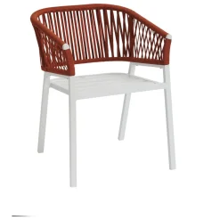 FAUTEUIL REPAS ORIENGO BRIQUE BLANC