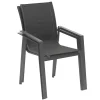 FAUTEUIL REPAS PAVANE ANTHRACITE GRAPHITE