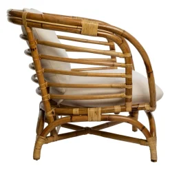 FAUTEUIL ROTIN FARAH BLANC